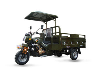 Motocicleta motorizada da carga da roda do chinês 3 da movimentação de eixo com o eixo da armação de aço e do carro