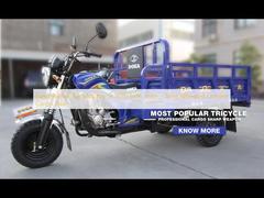 Motocicleta Tuk Tuk a Gasolina com Bancos Laterais, Triciclo de Carga Chinês de Três Rodas