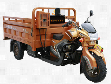Triciclo do motor da carga do combustível 200cc refrigerar de água com entrega Van da força