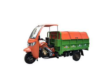 Triciclo da carga da gasolina 250CC para a coleção Waste, sistema de levantamento automático