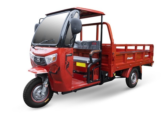 Triciclo elétrico de carga de cabine de 3000W com telhado de cor e tamanho personalizáveis