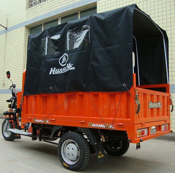 entrega Van do triciclo da carga 200CC com tampa de lona traseira para áreas chovendo exteriores
