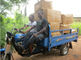 Triciclo azul da carga do motor 150CC do combustível com carga redonda 800kg do farol