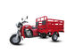 Motocicleta vermelha da carga de três rodas com o motor refrigerar de ar do assento do passageiro 150CC